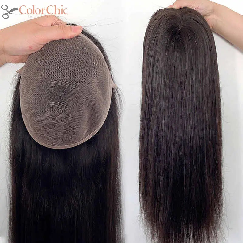 Lace Base Hair Topper - Color Chic